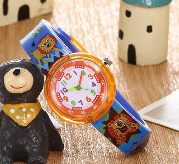 Детски механичен часовник с апликация за момчета и момичета 
