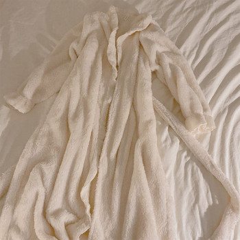 Дамски домашен халат с колан