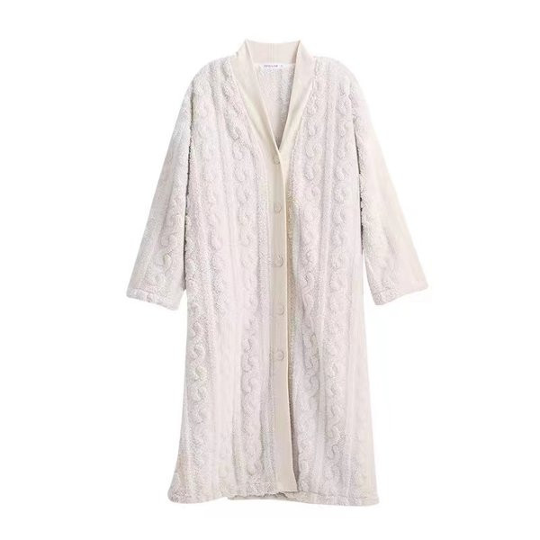 Нов модел дамски домашен халат с колан 