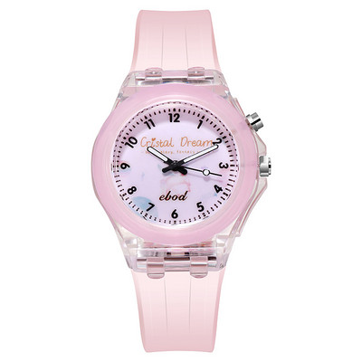 Детски светещ часовник за момичета и момчета с апликация