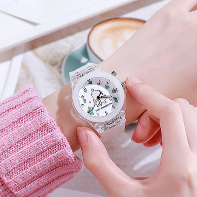 Детски светещ часовник за момичета и момчета с апликация