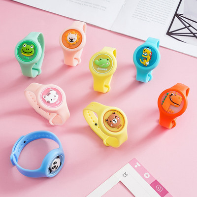 Children`s cartoon watch in different colors