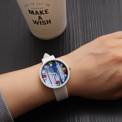 Модерен детски часовник с силиконова каишка за момчета и момичета