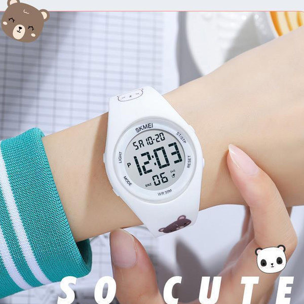 Електронен детски часовник със силиконова каишка