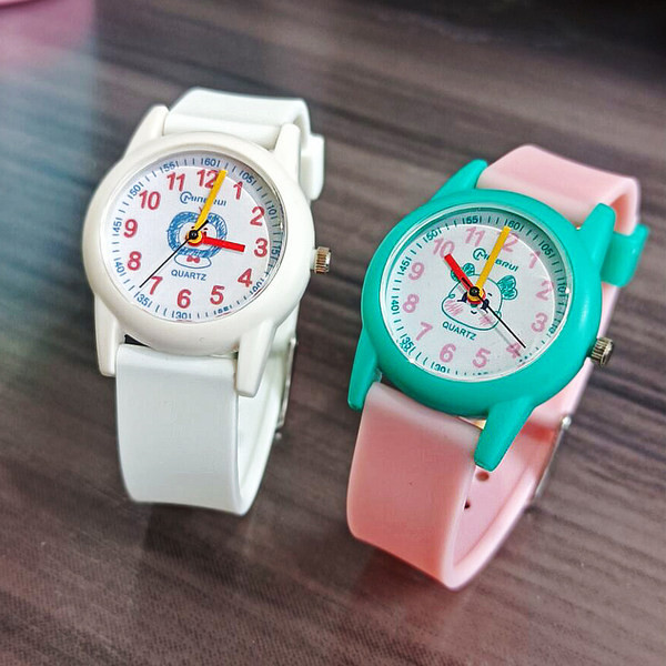 Детски часовник със силиконова каишка за момичета и момчета