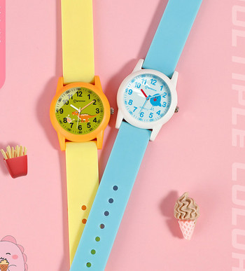 Ежедневен детски часовник със силиконова каишка