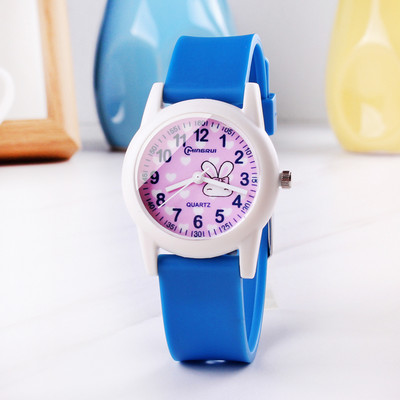 Ежедневен детски часовник със силиконова каишка