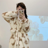 Дамски плюшен халат в два цвята