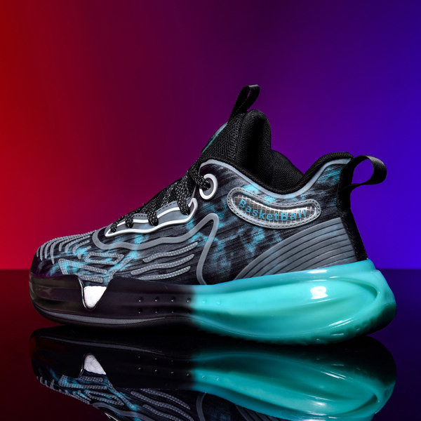 Muške košarkaške tenisice na vezanje u boji