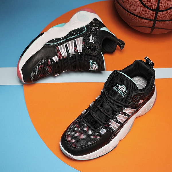 Pantofi de baschet pentru bărbați cu logo și șireturi