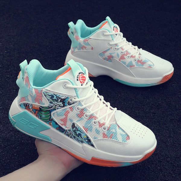 Muške košarkaške tenisice od prozračne tkanine s vezicama