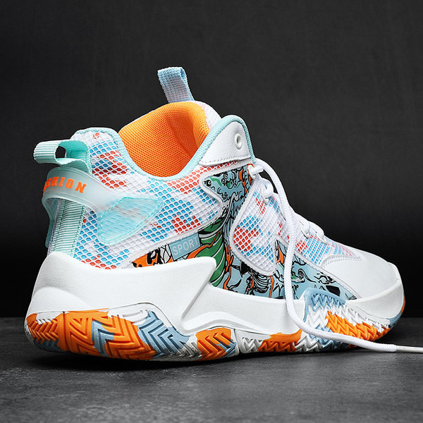 Мъжки баскетболни маратонки с връзки и надпис