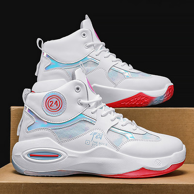 Ανδρικά αθλητικά παπούτσια μπάσκετ δύο μοντέλων με κορδόνια