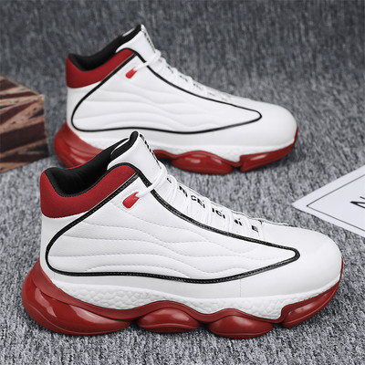 Мъжки баскетболни маратонки с надпис и връзки