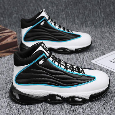 Мъжки баскетболни маратонки с надпис и връзки