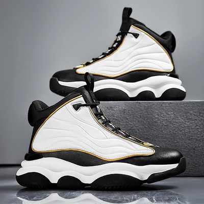 Pantofi de baschet inalti pentru barbati cu sireturi model nou