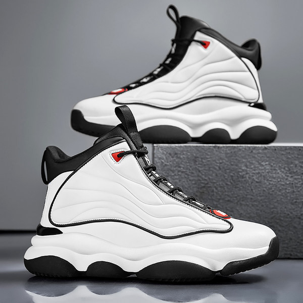 Pantofi de baschet inalti pentru barbati cu sireturi model nou