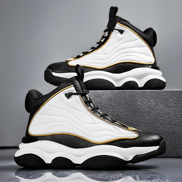 Pantofi de baschet inalti pentru barbati cu sireturi model nou