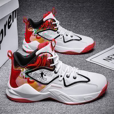 Värviliste taldadega meeste kõrgete tossude uus mudel