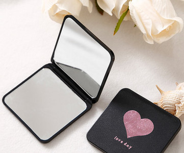 Kétoldalas hordozható összecsukható sminktükör