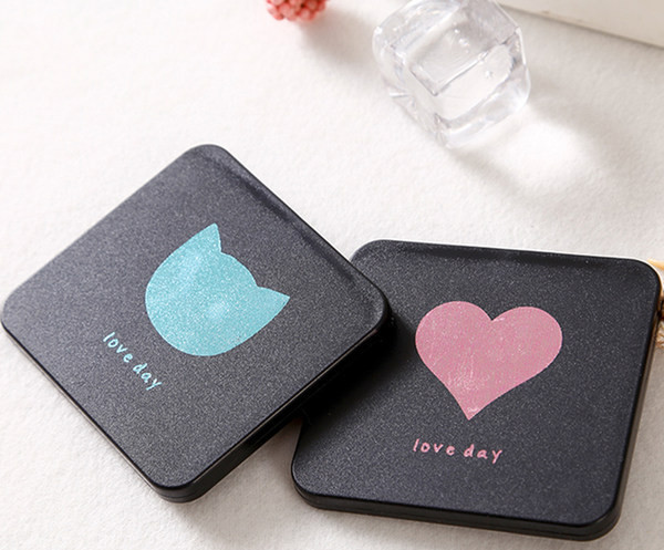 Kétoldalas hordozható összecsukható sminktükör