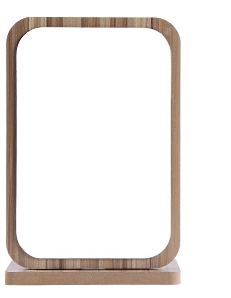 Преносимо козметично огледало с дървена стойка