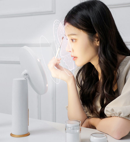 Apvalios formos kosmetinis veidrodis