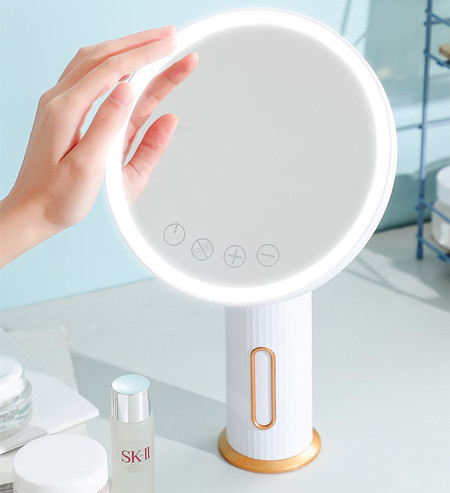 Apvalios formos kosmetinis veidrodis