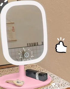 LED kaasaskantav meigipeegel koos lambiga