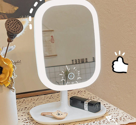 LED kaasaskantav meigipeegel koos lambiga