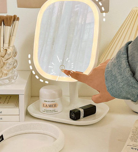 LED kaasaskantav meigipeegel koos lambiga