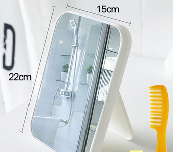 Puidust alusega kosmeetikapeegel