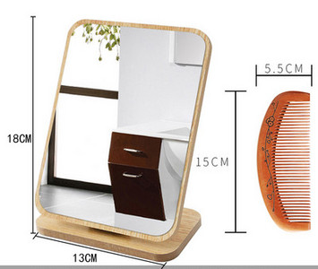 Puidust alusega kosmeetikapeegel