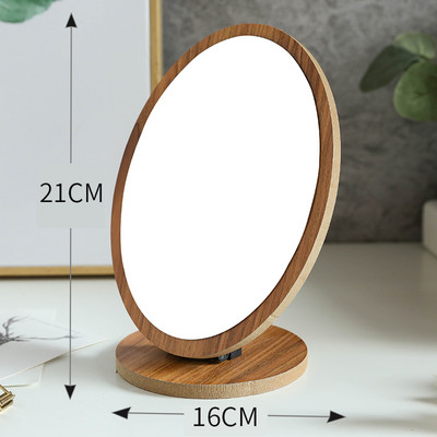 Puidust alusega kosmeetikapeegel