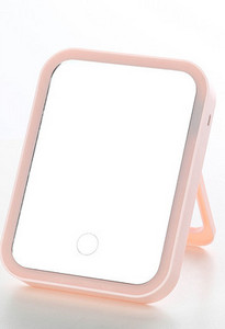 Meigi tegemiseks sobiv LED-peegel koos alusega