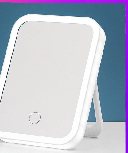 Meigi tegemiseks sobiv LED-peegel koos alusega