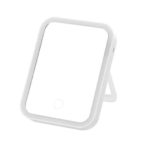 Meigi tegemiseks sobiv LED-peegel koos alusega