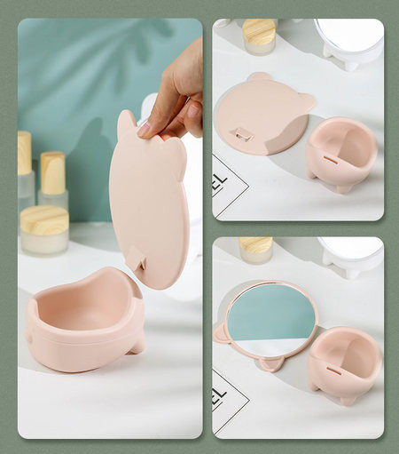 kaasaskantav kosmeetiline peegel koos panipaigaga