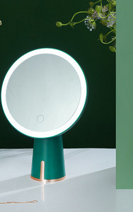 Moodne kahevärviline ümmargune LED-peegel