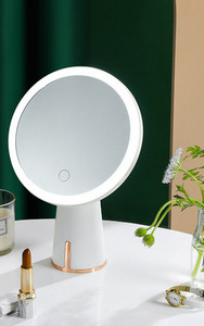 Moodne kahevärviline ümmargune LED-peegel