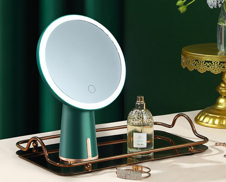 Moodne kahevärviline ümmargune LED-peegel