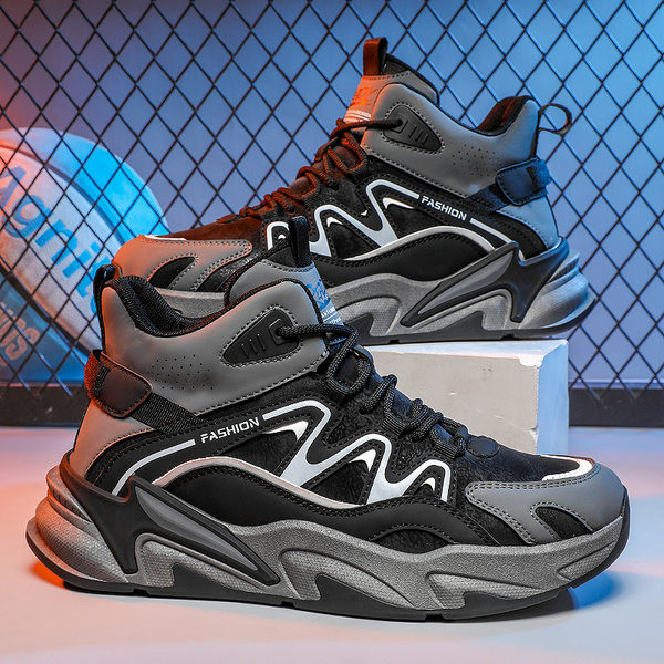 Παπούτσια Μπάσκετ με γράμματα και κορδόνια - Ανδρικά