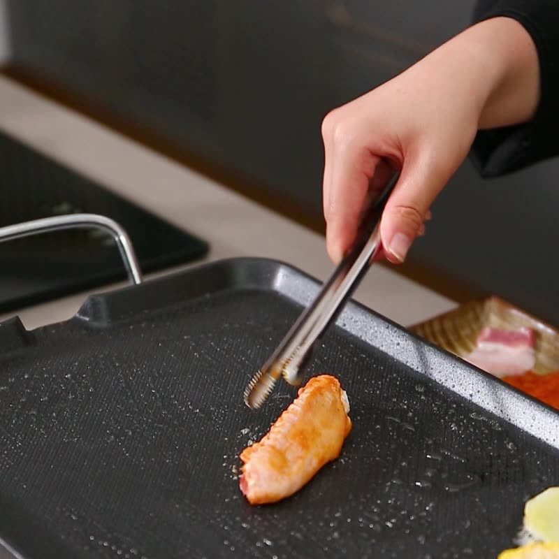 Pagarinātas gatavošanas ballītes bufetes spraudnis nerūsējošā tērauda bārbekjū maizes knaibles Ēdienu steiku knaibles, pagarinātas bārbekjū knaibles Virtuves ierīces
