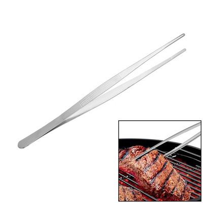 1 PC Useful Barbecue Tongs Food Tongs Food Clip Kitchen Gadgets Stainless Steel Churrasco Tweezers Clip Buffet BBQ Tool