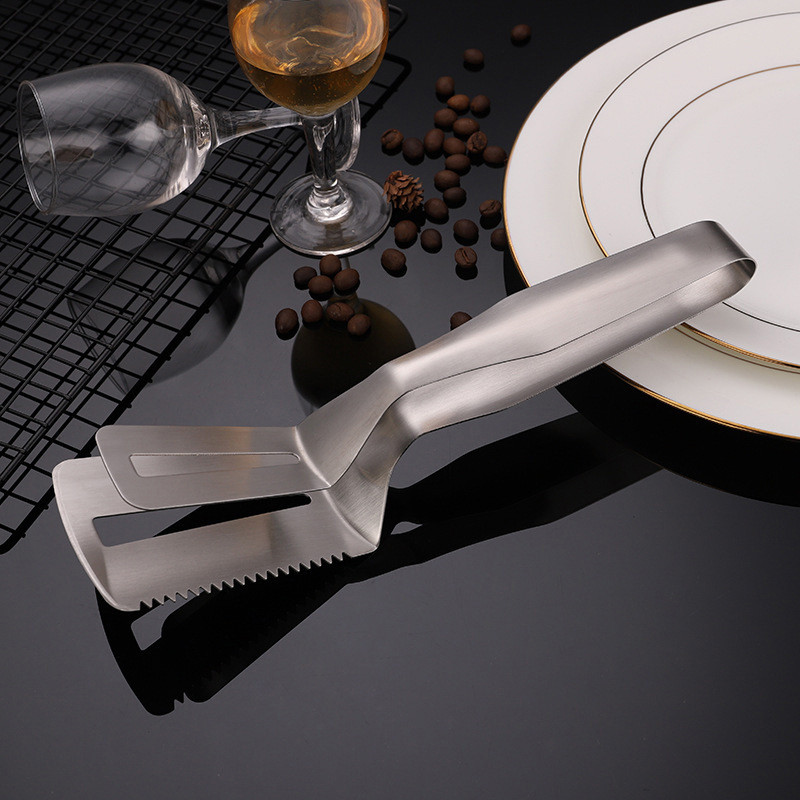 Roostevabast terasest grillklambriga praadimine praad praetud kalaklambritang BBQ mittenakkuv grill-grill telkimine BBQ köögitööriistad