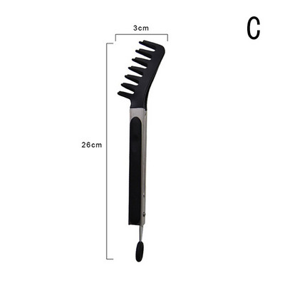 Nerūsējošā tērauda bārbekjū saspraudes Pārtikas knaibles Karstumizturīgas pārtikas saspraudes gatavošanas skava Lāpstiņa Nūdeles saspraude Maizes ceptuves salātu mape