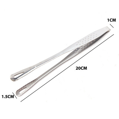 Nerūsējošā tērauda bārbekjū saspraudes Pārtikas knaibles Karstumizturīgas pārtikas saspraudes gatavošanas skava Lāpstiņa Nūdeles saspraude Maizes ceptuves salātu mape