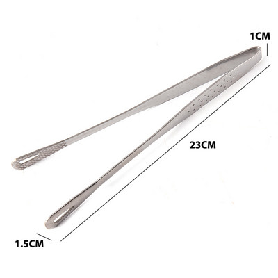 Nerūsējošā tērauda bārbekjū saspraudes Pārtikas knaibles Karstumizturīgas pārtikas saspraudes gatavošanas skava Lāpstiņa Nūdeles saspraude Maizes ceptuves salātu mape