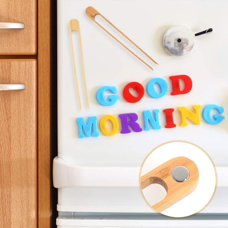 Drvene hvataljke za salatu Kuhinjske hvataljke za kuhanje Pribor za posluživanje Roštilj Alati za kolače Stezaljka za čaj Stezaljka Magnetne bambusove hvataljke za toster