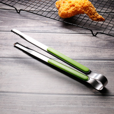 Roostevabast terasest pika käepidemega libisemiskindlad korea grilltangid BBQ leivaklambrid steigiklambrid puhveti kaust grillklambrid grilltangid